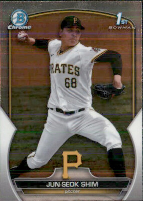 2023 BOWMAN CHROME PROSPECT 1ST JUN-SEOK SHIM - PITTSBURGH PIRATES #BCP-153