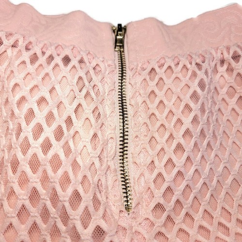 Metro Wear Peach Skater Party Skirt Layered Size Petite Small - Picture 4 of 7