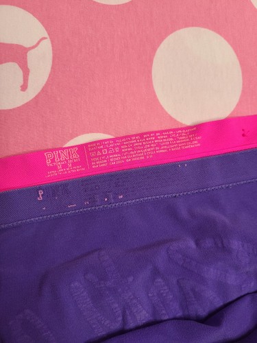 VTG Victoria's Secret PINK 2pk Seamless Stretch YOGA Hipster Panties Size M - Picture 5 of 6