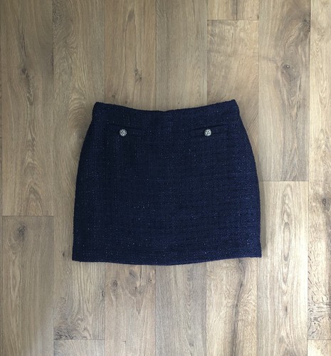 Warehouse Navy Blue Skirt Size 12