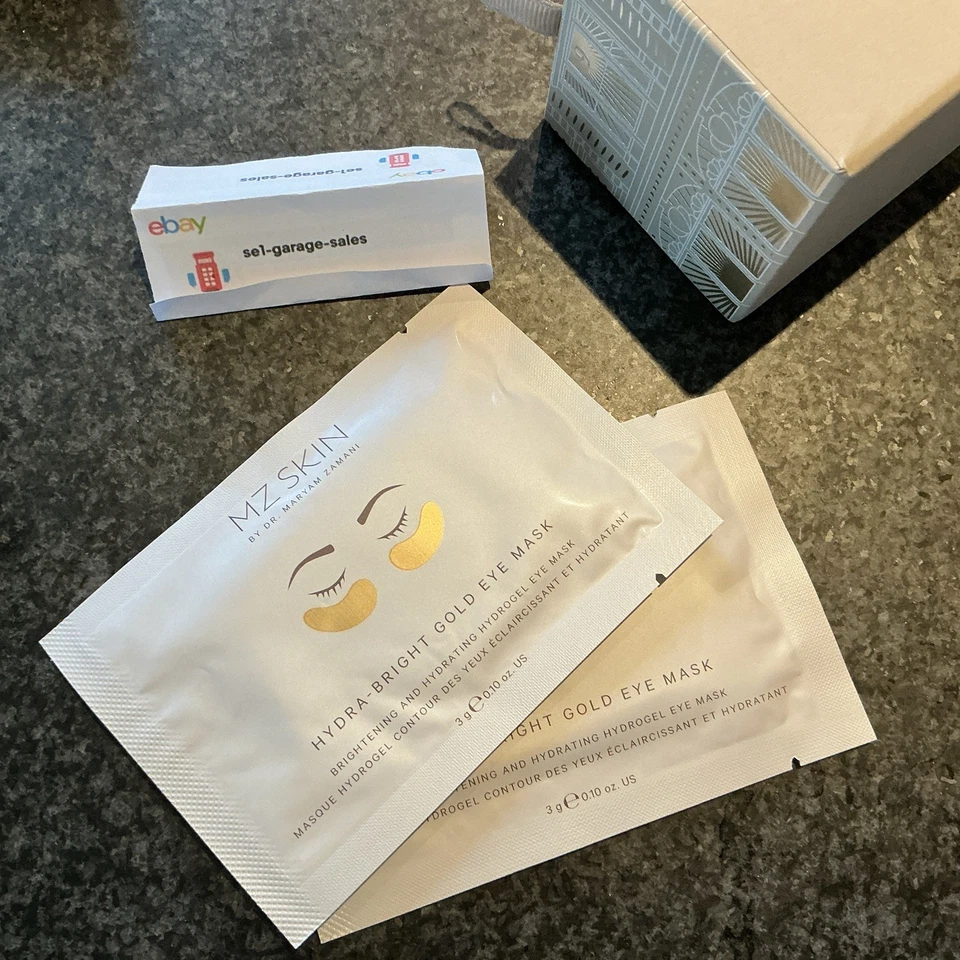 MZ Skin HYDRA-BRIGHT Gold Brightening Hydrogel Eye Mask: 2x Eye Gel Set