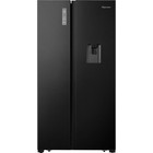 Fridgemaster MS91520DEB 91cm Frost Free American Fridge Freezer Black E Rated
