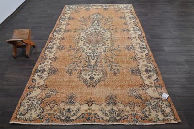 Oushak Türkisch Vintage Teppich 5x9 Kelim Rug Anatolisch Handarbeit Boho Deko...