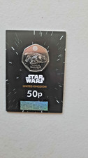 Star Wars Millennium Falcon 50p Coin 2024 BUNC in Change Checker Card