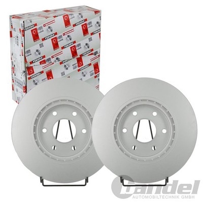 2x FERODO 358mm BREMSSCHEIBEN BELÜFTET VORNE passend für NISSAN PATROL | DDF2073