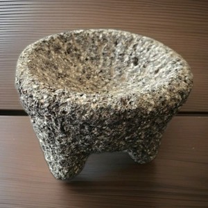 VTG Old Molcajete Lava Rock Stone Mortar 