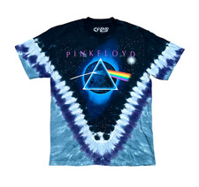 Men's Medium Pink Floyd Dark Side of The Moon Liquid Blue Vintage T-Shirt