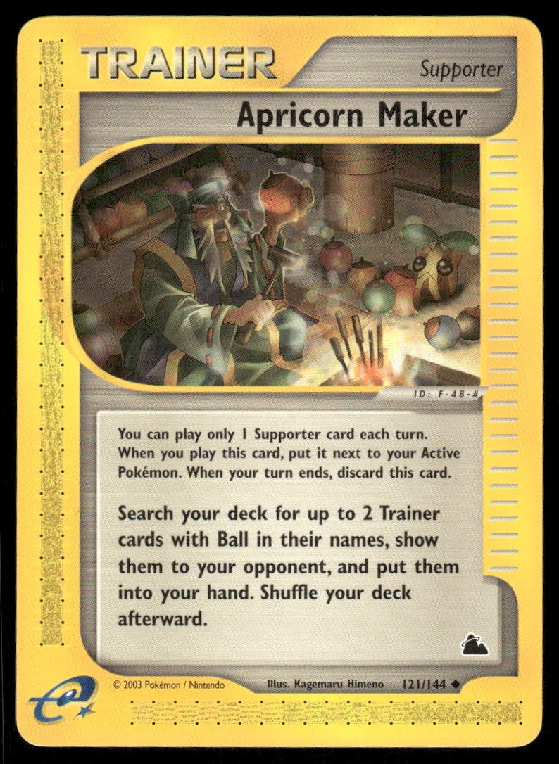 Pokemon Cards Apricorn Maker 121/144 Skyridge WOTC Uncommon NM *2