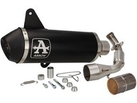 Auspuff -ARROW- Urban Dark Aluminium- Vespa GTS Super HPE 300 (2021-) Mit Kat
