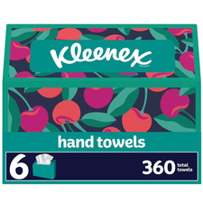 Kleenex Disposable Paper Hand Towel 6 Boxes 60 Tissues per Box 360 Total Tissues