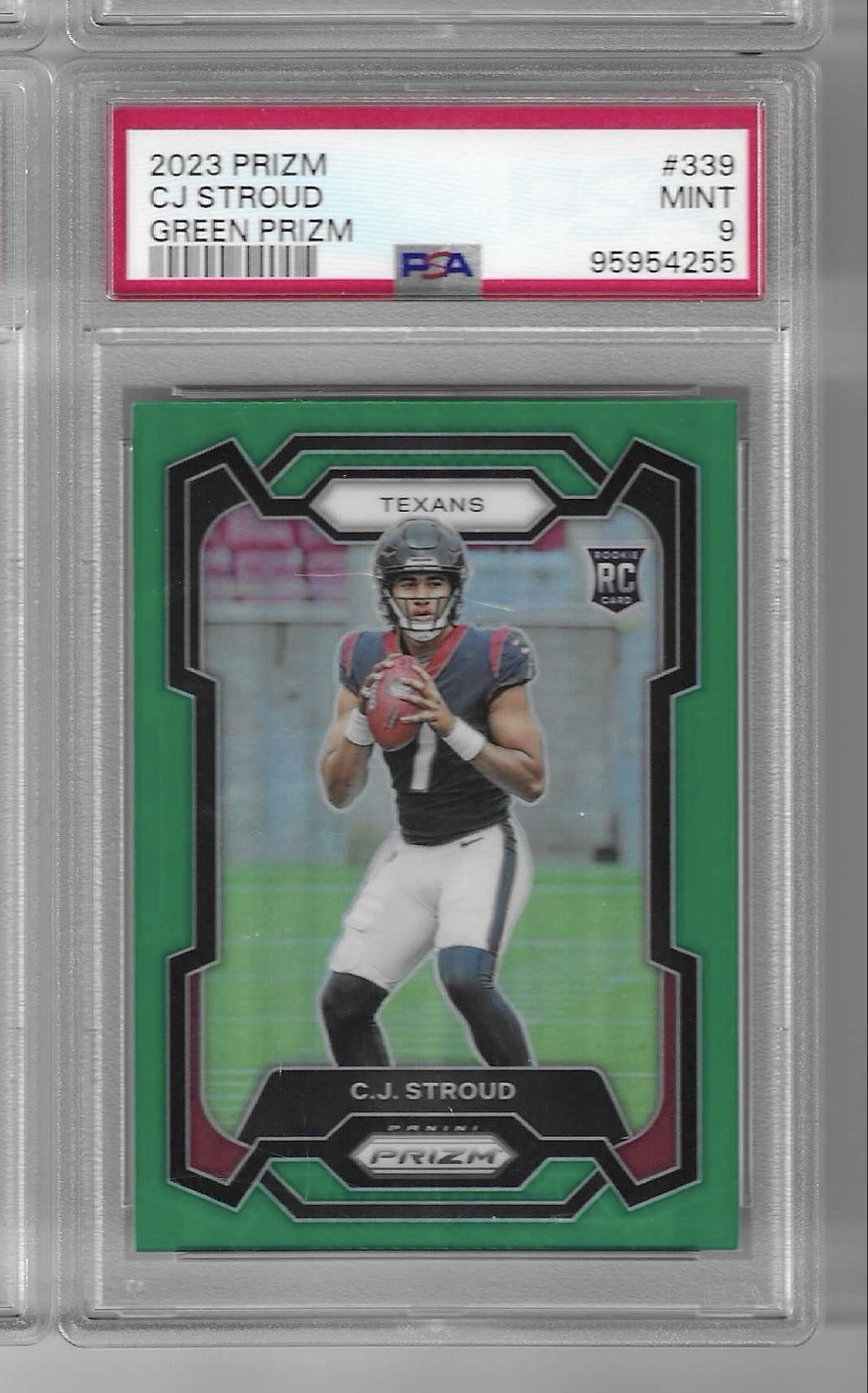 2023 Panini Prizm - Rookies C.J. Stroud #339 Green Prizm (RC)