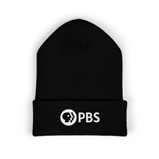 PBS Public Broadcasting Service Adult Winter Black Classic Beanie Hat
