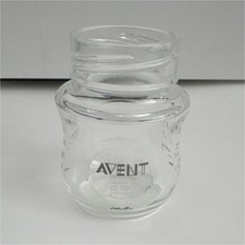 Philips AVENT Glass Wide Neck Baby Bottle Clear 120ml 4oz Individual 4 Bottles