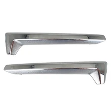 2Pcs Left&Right Front Fog Light Cover Trim Chrome For 2017-2018 Subaru Forester