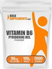BulkSupplements.com Pyridoxine HCl Powder - Vitamin B6 Supplement, Vitamin - of