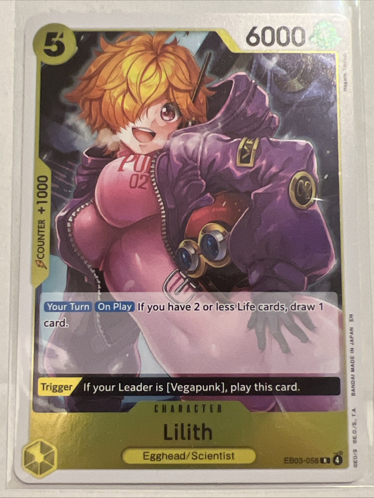 Lilith EB03-058 ONE PIECE Extra Booster Heroines Edition English NM Foil/RARE