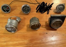 Vintage Mechanical Gauge Lot Barn Find Hot Rod Rat Rod Manifold Oil Water Temp
