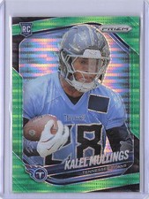 2025 Panini Prizm #385 Kalel Mullings Neon Green Pulsar