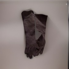 Vintage Black Leather Opera Gloves