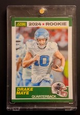 2024 Score Drake Maye Rookie Throwback #3 (RC) Patriots Tar Heels 