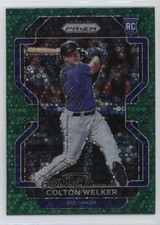 2022 Panini Prizm Tier II Green Donut Circle Prizm Colton Welker #151 0q1p