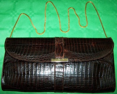 ECHT KROKODIL POCHETTE TASCHE 100% ORIGINAL LUXURY VINTAGE BAG