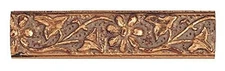 Picture Frame Moulding (Wood) 18Ft Bundle - Ornate Gold Finish - 0.625" Width -