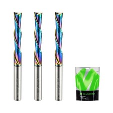Sharpro 1/4 Downcut Router Bit 1/4 Shank Spiral Cnc Router Bits Coating Down