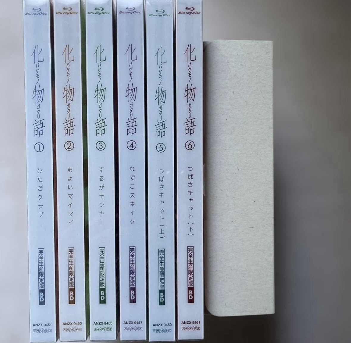 Bakemonogatari Blu-ray Vol.1–6 Complete Set Limited Edition Used