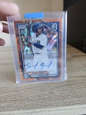 2024 Bowman Chrome  Prospect Auto Samuel Gil 1st Bowman Orange Lava Refractor/25