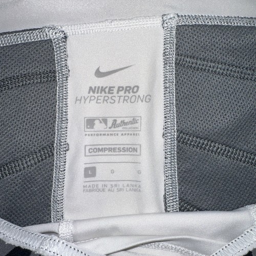 Nike Pro Hyperstrong Sliding Shorts Boys Medium Baseball White Padded MLB Logo - Picture 7 of 7