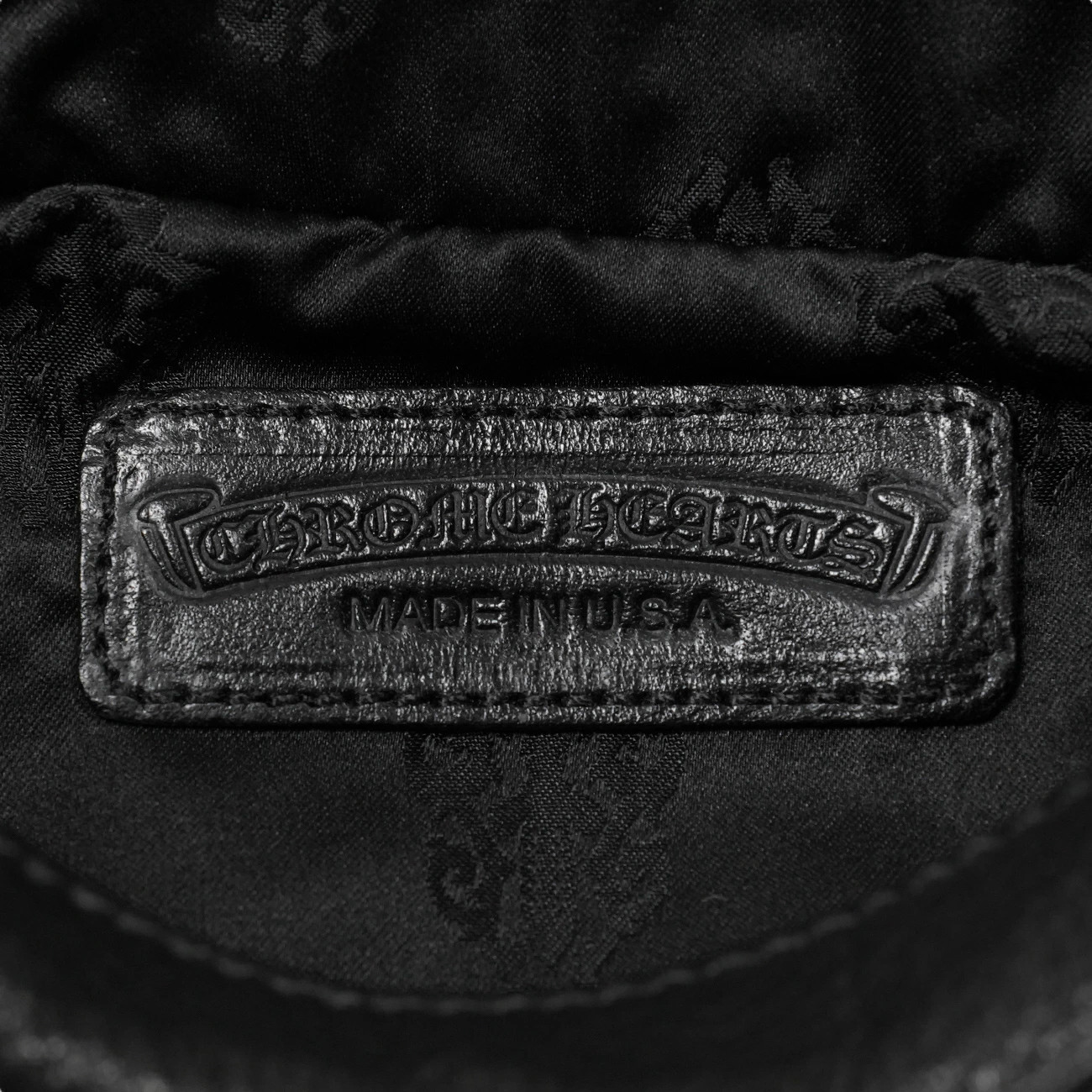 Chrome Hearts Scroll Label HOBO Leather Handbag Sier925 r51_0211 thumbnail 12