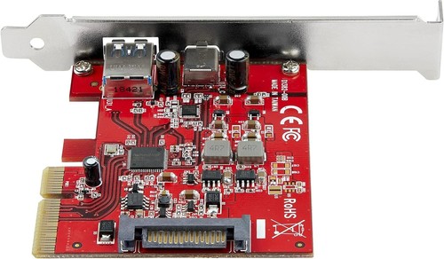 StarTech.com 2-Port 10Gbps USB-A & USB-C PCIe Card - USB 3.1 Gen 2 PCI Express T - Picture 4 of 5