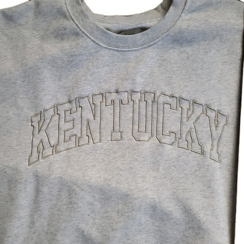 State of Mind Kentucky Sweatshirt XXL Gray Pullover Crewneck Collegiate Style - Picture 3 of 8