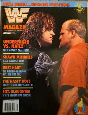 WWF Magazine January 1993 THE UNDERTAKER vs. NAILZ         