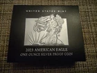 2023-W American Eagle One Ounce Silver Proof Dollar with Box and COA