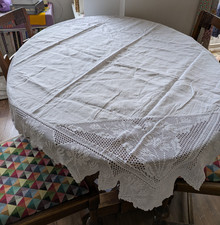 White Vintage Embroidered