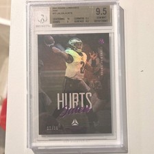 2021 Panini Luminance Pink /10 #77 Jalen Hurts BGS 9.5 Eagles NFL