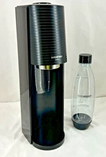 SodaStream TERRA Sparkling Water Maker Black One Carbonating Bottle No CO2 Tank