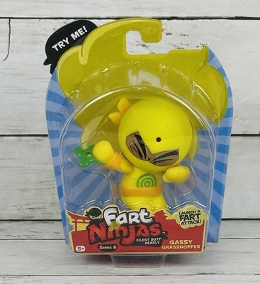 Fart Ninjas GASSY GRASSHOPPER Motion Activated Figure Series 8 Gag Toy NEW