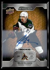 2023-24 Upper Deck Engrained Autographs Rookie Milos Kelemen #160