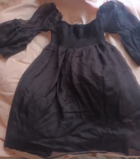 Zara chiffon silk babydoll dress NWT
