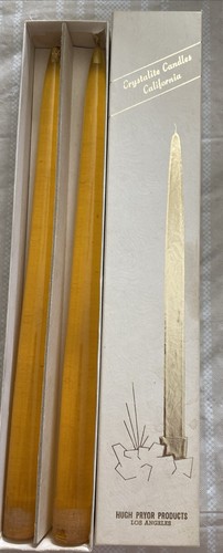 Vintage Lucite Candle Sticks Clear Gold 12”