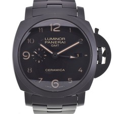 sconto orologio uomo PANERAI Luminor 1950 3DAYS GMT Tuttonero PAM00438 K#142916