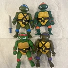 1989 Playmates TMNT 13 inch Giant Teenage Mutant Ninja Turtles Lot Of 4 Vintage