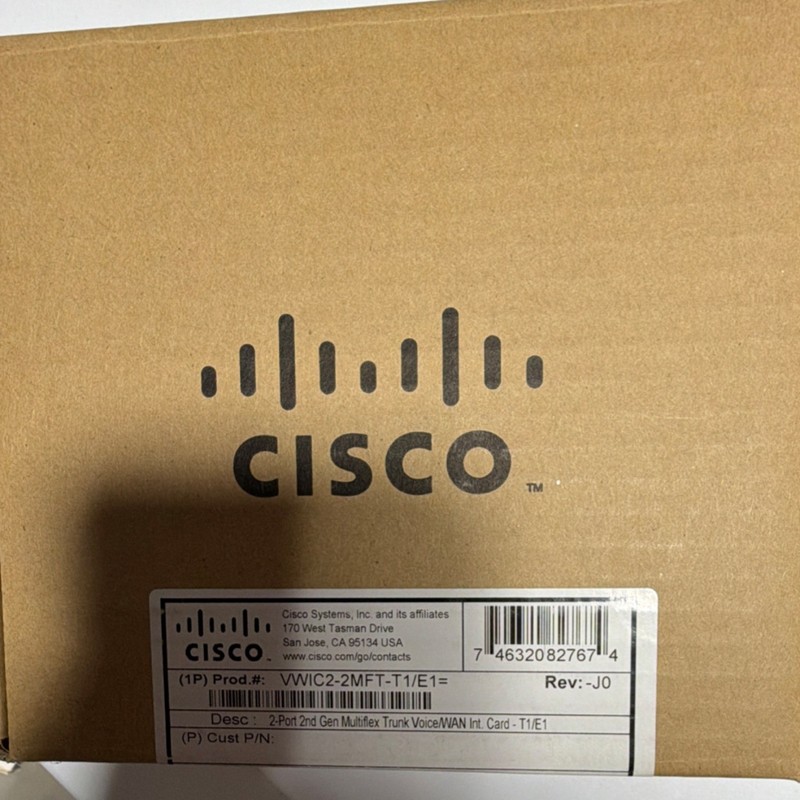 Cisco VWIC2-2MFT-T1/E1 2-Port 2nd Gen Multiflex Trunk Voice WAN Card