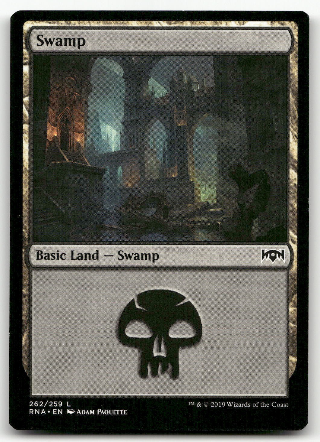 Swamp #262 (LP) Ravnica Allegiance RNA Magic MTG