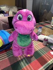 Fisher-Price Barney  s World Jumbo Barney 26inch Plush Large Scale  Soft Texture
