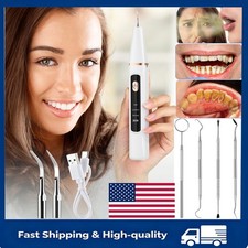Ultrasonic Electric Tooth Cleaner Tartar Plaque Remover Dental Scaler Tool Kit