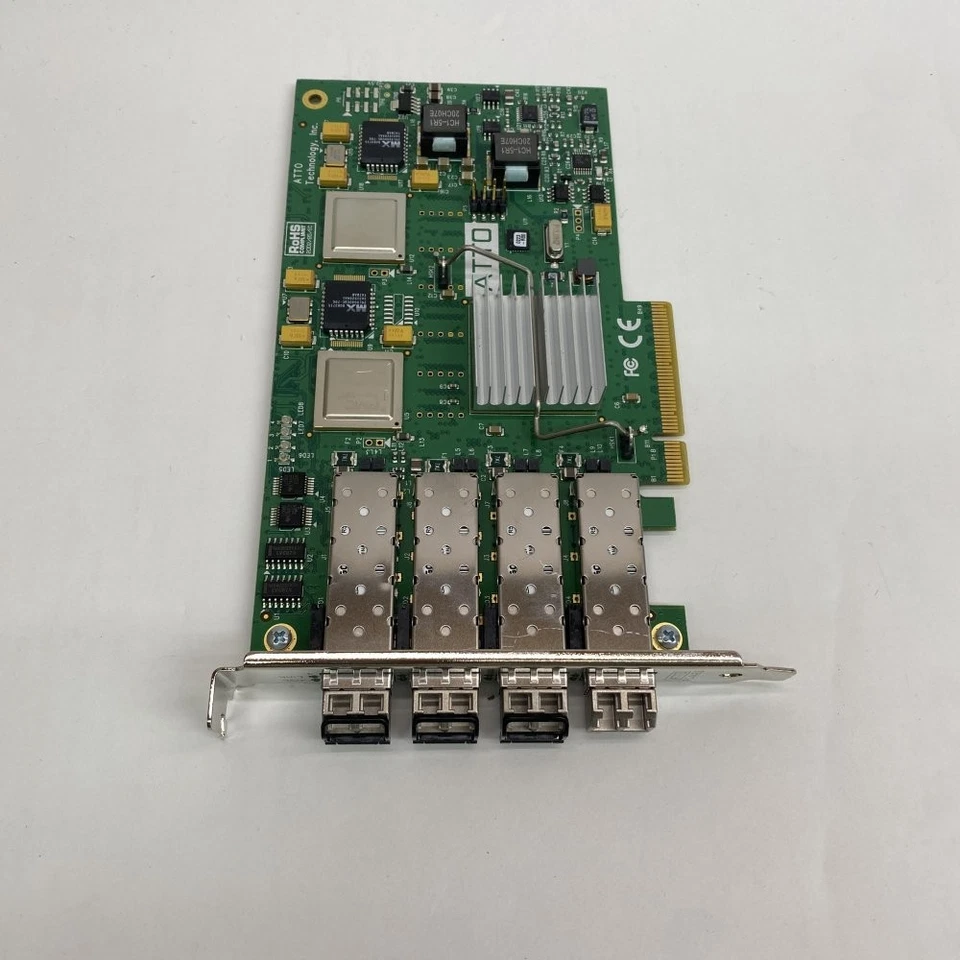 ATTO FC4E-S 4-Port Fibre Channel PCIe HBA (8Gb) Adapter - Image 2 of 4